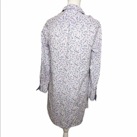 VICTORIAS SECRET Mayfair Floral Cotton Button Down Sleep Shirt - Picture 2 of 6